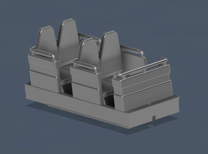 Schwarzkopf rollercoaster seats (4 pcs) 3d printed 