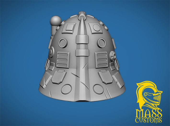 Weapon Master Head for 5.5 & 1/12 Scale 3d printed Render