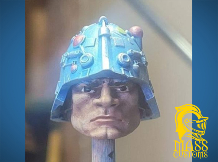Weapon Master Head for 5.5 & 1/12 Scale 3d printed Custom & Picture by @80s_theme_toy_collector (Instagram profile)