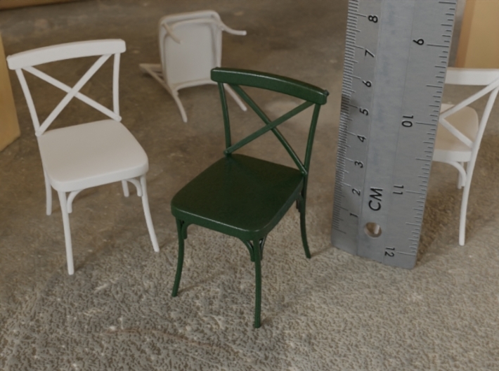 Miniature Industrial Dining Chair 3d printed Miniature Industrial Dining Chair Render