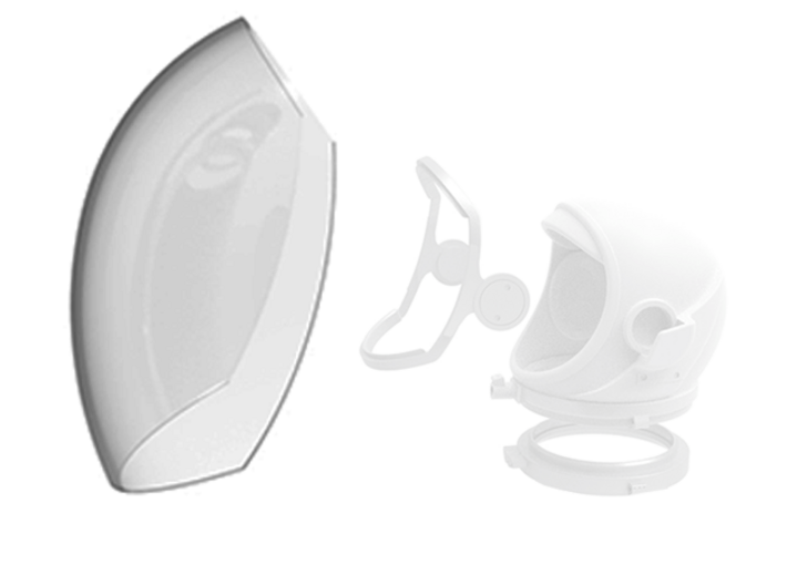 Gemini Helmet Clear Shield 1/6 3d printed 