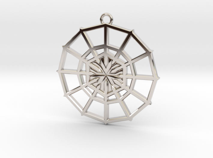 Rejection Emblem 02 Medallion (Sacred Geometry) 3d printed