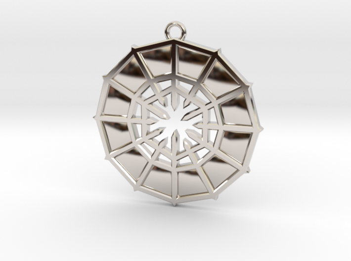 Rejection Emblem 08 Medallion (Sacred Geometry) 3d printed