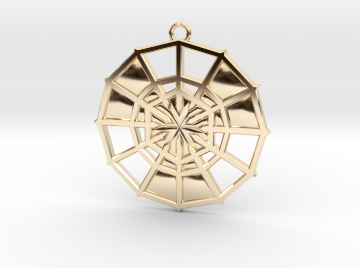 Rejection Emblem 10 Medallion (Sacred Geometry) 3d printed