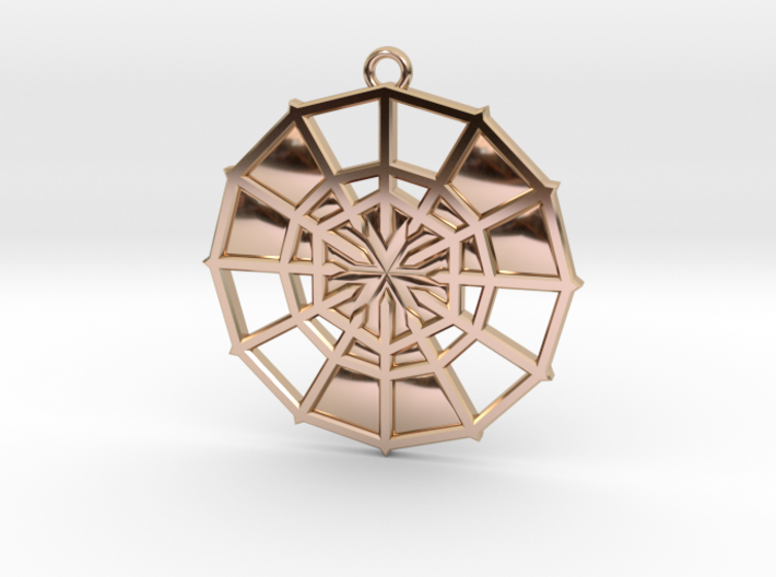 Rejection Emblem 10 Medallion (Sacred Geometry) 3d printed