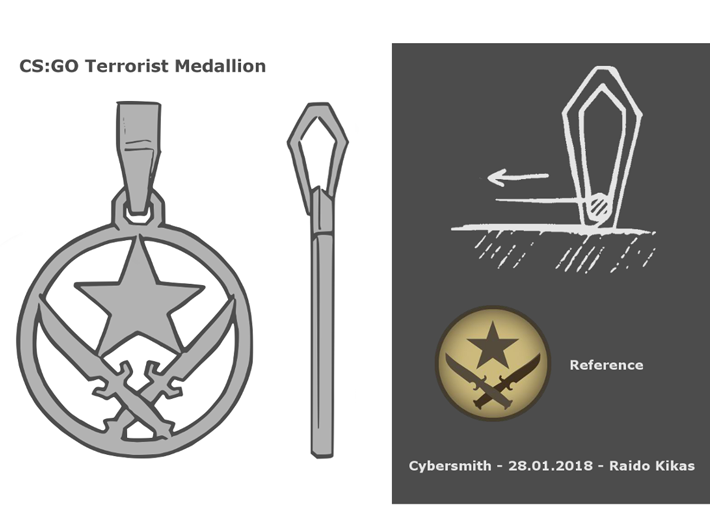CS:GO - Terrorist Pendant 3d printed concept art