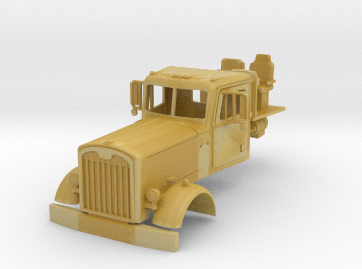1/87th Early Autocar truck w round fenders 3d printed