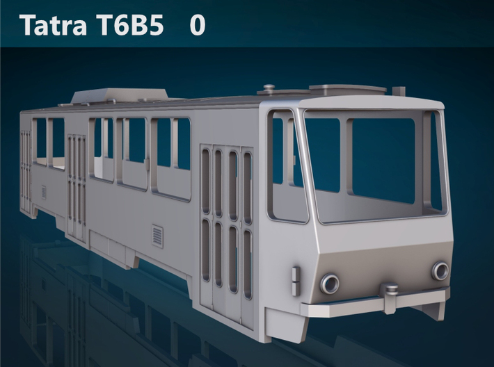 Tatra T6B5 0 Scale [body] 3d printed Tatra T6B5 0 front rendering