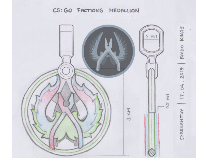 CS:GO - Teams Medallion 3d printed concept art