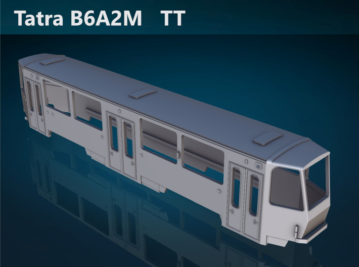 Tatra B6A2M TT [body] 3d printed Tatra B6A2M TT top rendering