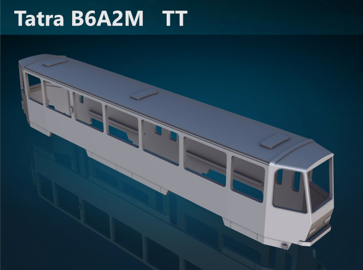 Tatra B6A2M TT [body] 3d printed Tatra B6A2M TT top rendering