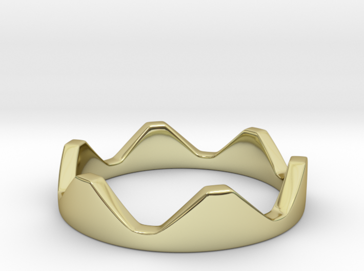 Stackable Crown Ring 3d printed
