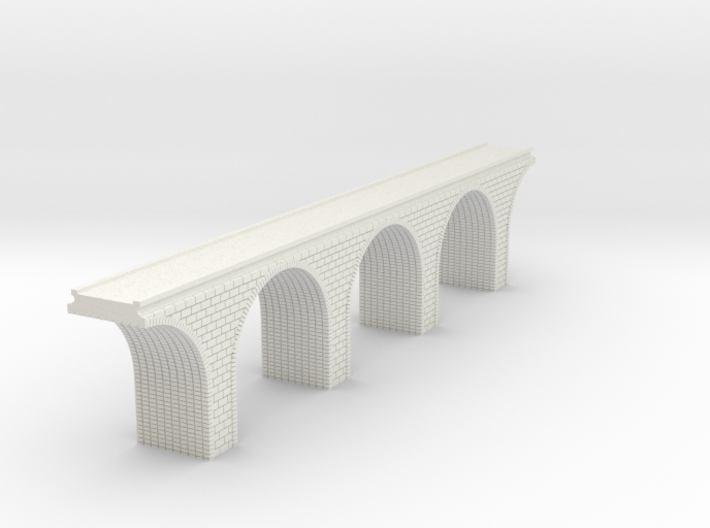 TT Scale Arch Bridge Triple Track 1:120 Scale 3d printed