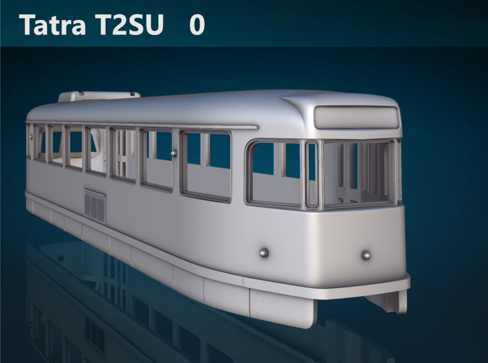 Tatra T2SU 0 Scale [body] 3d printed Tatra T2SU 0 rear rendering