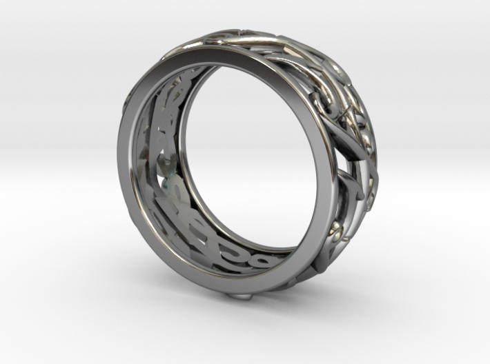 Wedding band ZF size 6 3d printed