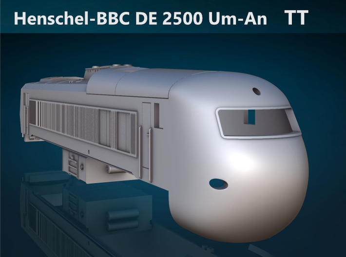 Henschel-BBC DE 2500 Um-An TT [body] 3d printed Henschel-BBC DE 2500 Um-An TT front rendering