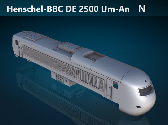 Henschel-BBC DE 2500 Um-An N [body] 3d printed Henschel-BBC DE 2500 Um-An N top rendering