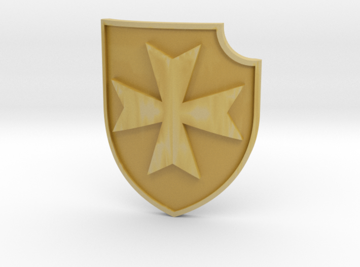 Maltese Cross - Lancer Power Shields (Right) 3d printed 