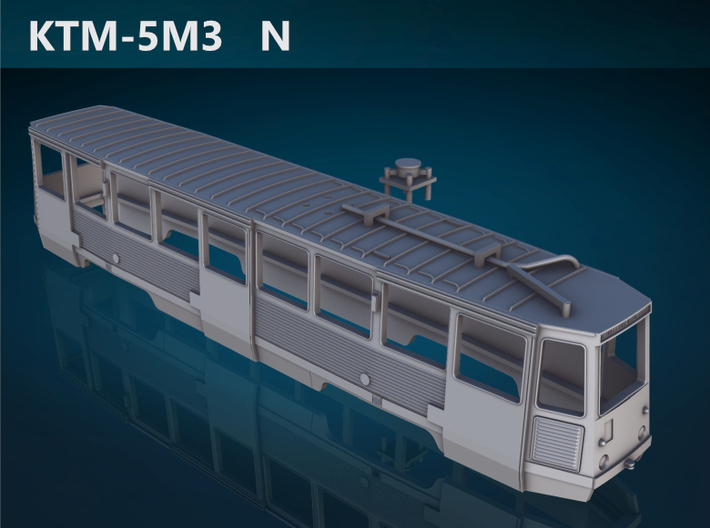 KTM-5M3 N [body] 3d printed KTM-5M3 N top rendering