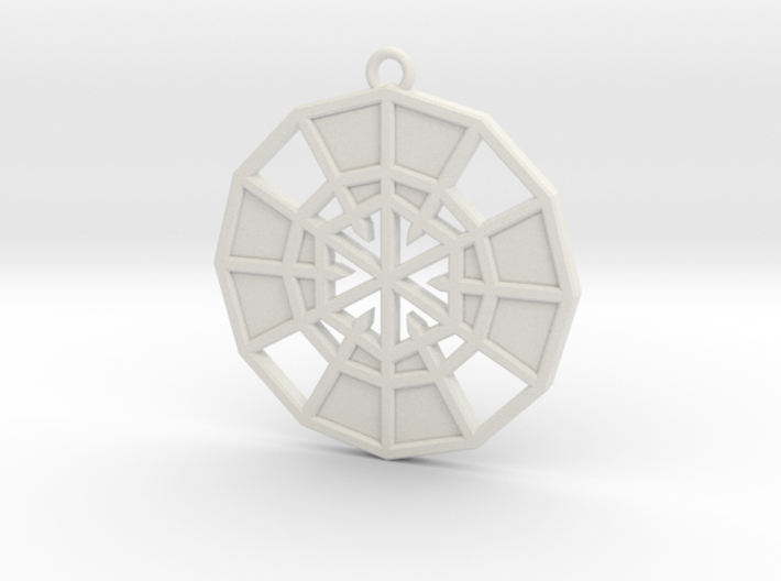 Resurrection Emblem 14 Medallion (Sacred Geometry) 3d printed