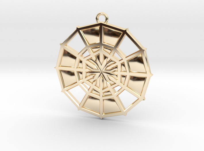 Rejection Emblem 13 Medallion (Sacred Geometry) 3d printed