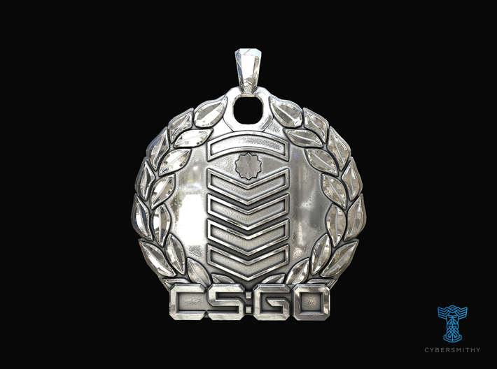 CS:GO - Silver Elite Master Pendant 3d printed