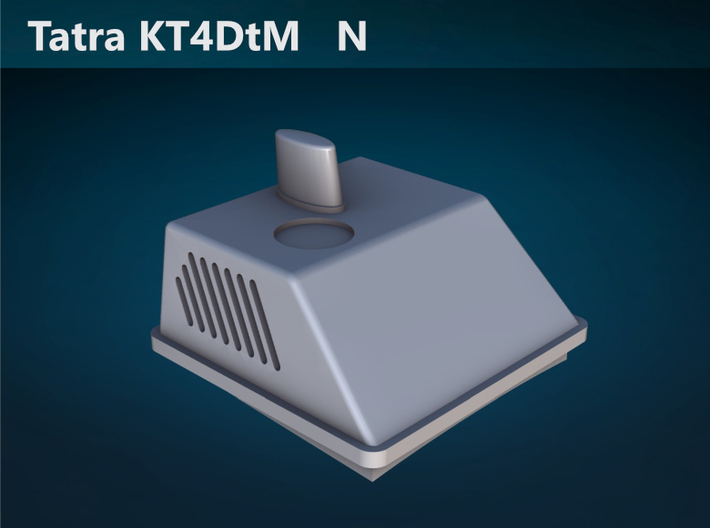 Tatra KT4DtM N [body] 3d printed Tatra KT4DtM A/C detail rendering
