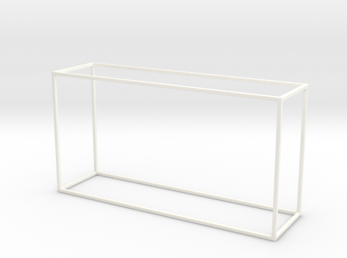 Miniature Tray Top Console Table Frame 3d printed