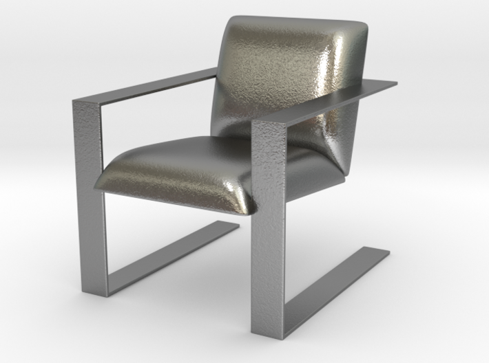 Miniature Luxury Modern Accent Chair 3d printed