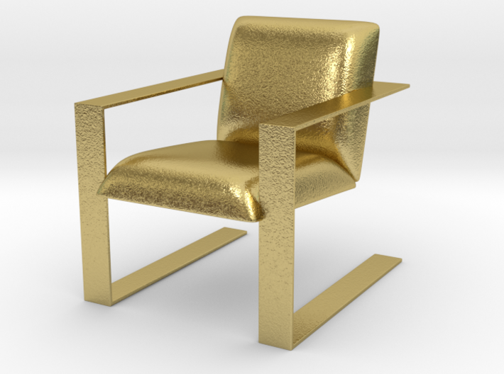 Miniature Luxury Modern Accent Chair 3d printed