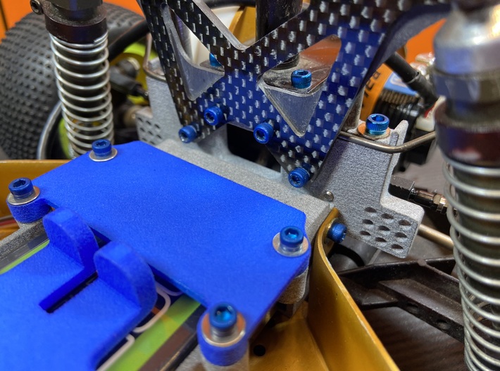 rc1102-04 RC10 Battery Clip and ESC Plate 3d printed 