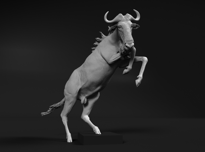 Blue Wildebeest 1:9 Startled Male 3d printed