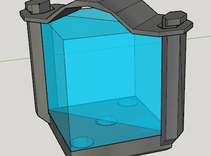Beamsplitter cube adapter for Thorlabs B4C 3d printed 