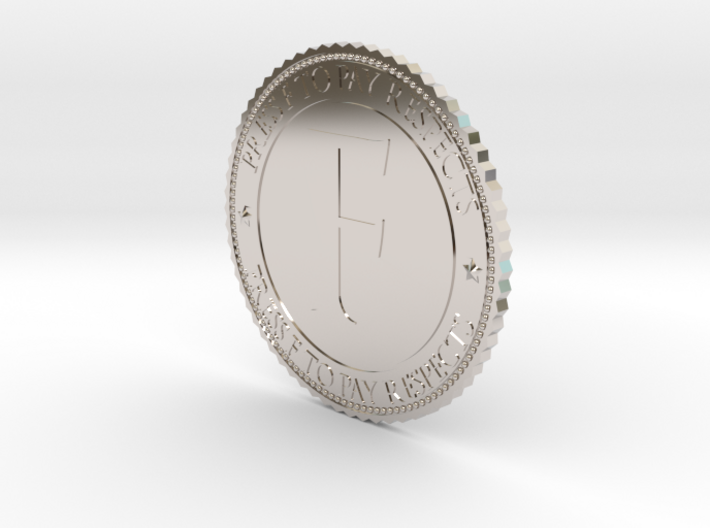 Respect Coin 3d printed