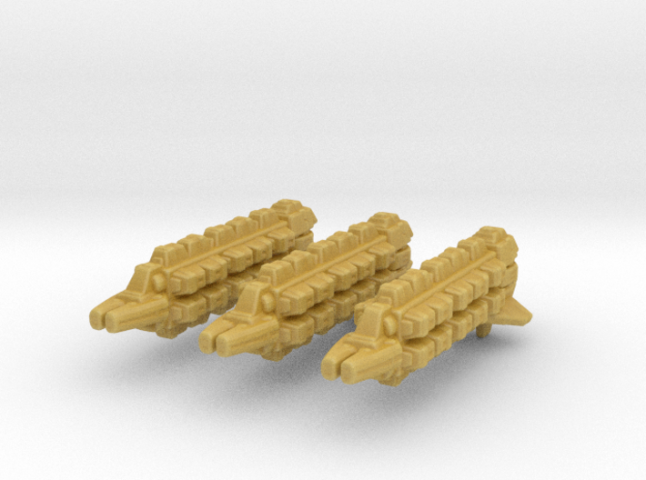 Cardassian Military Freighter 1/15000 x3 3d printed