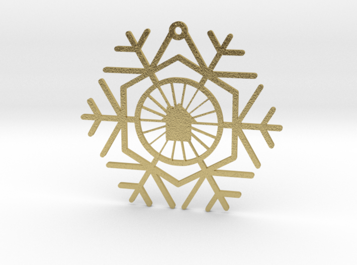 Bike &amp; Build Snowflake 3d printed