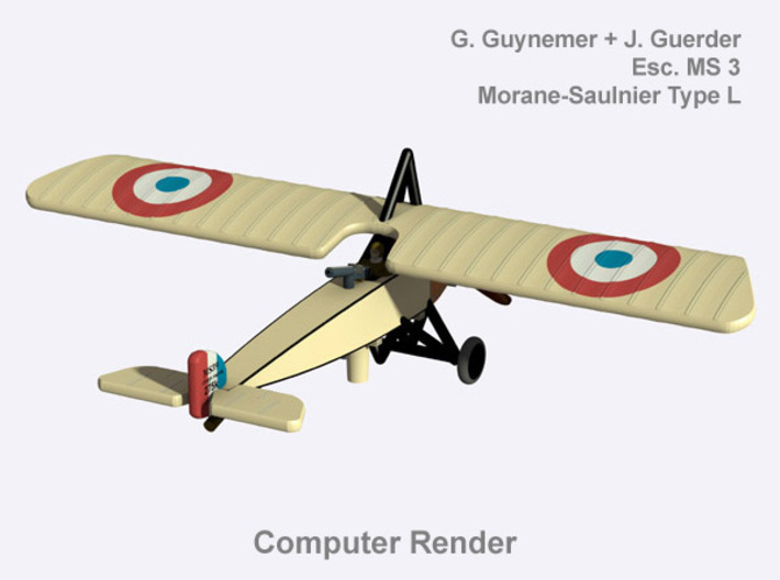 G. Guynemer Morane-Saulnier Type L (full color) 3d printed