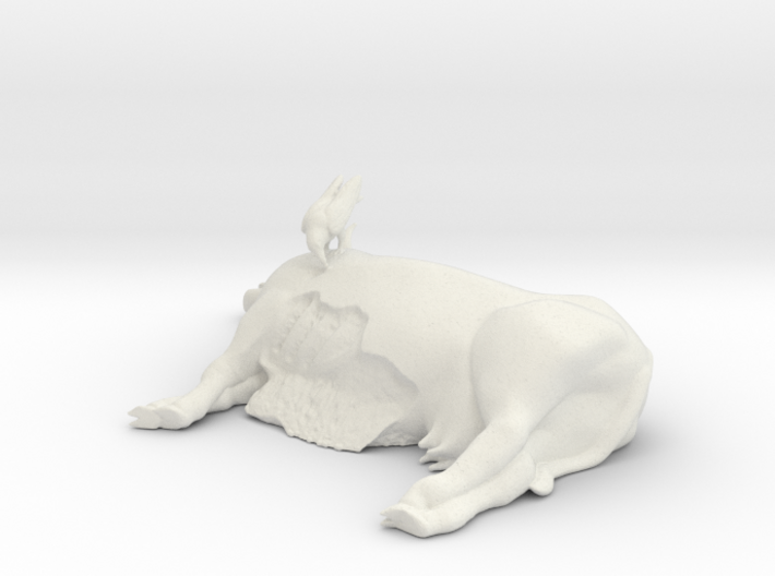 Printle Animal Dead Cow - 1/24 3d printed