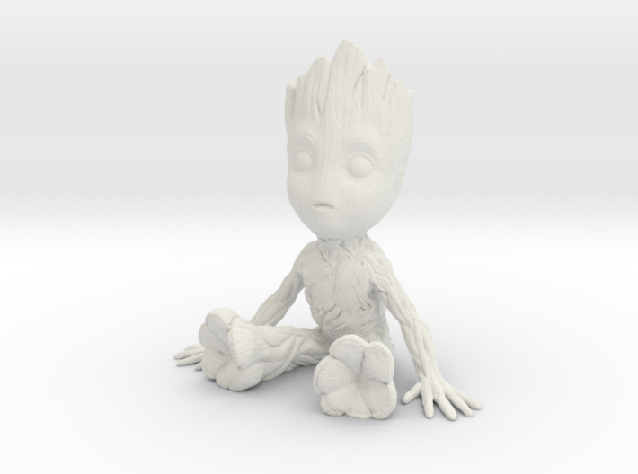 Baby Groot Succulent Planter 3d printed
