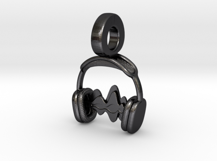 Music Lover Headphone Charm 3d printed