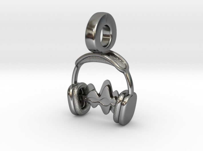 Music Lover Headphone Charm 3d printed