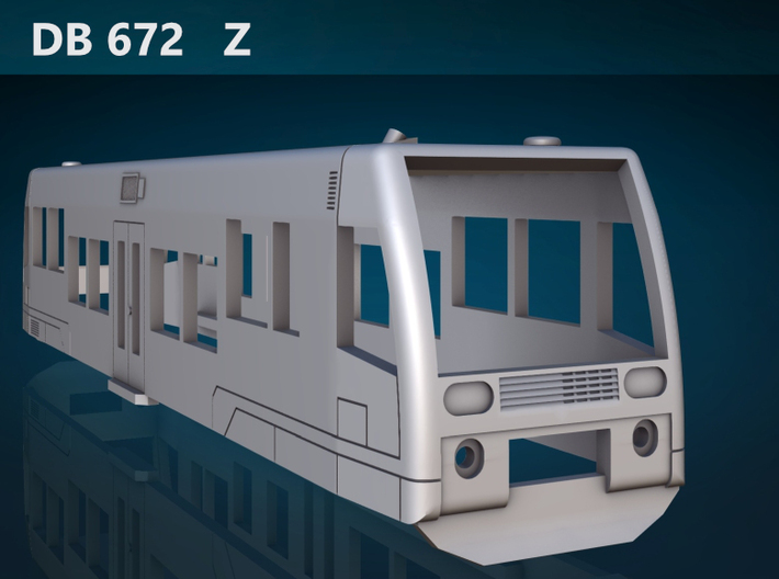 DB 672 Z [body] 3d printed DB 672 Z front rendering