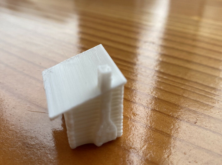 Log cabin for d&d scenery or decoration 3d printed 