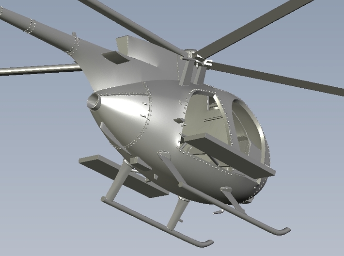 1/400 scale Boeing MH-6 Little Bird x 1 heli 3d printed 
