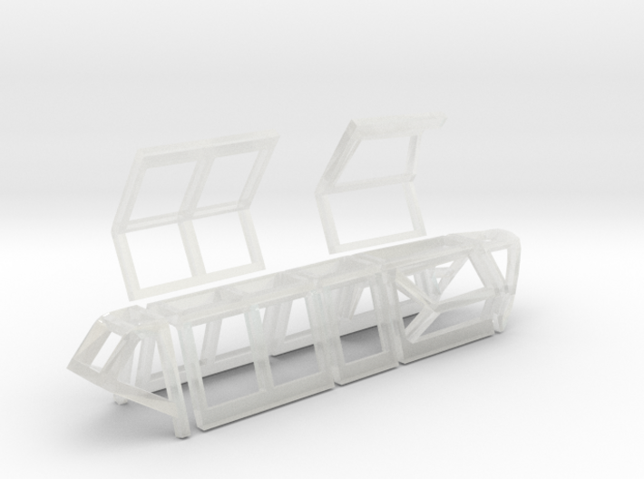 1/48 Germany Bf-109 G-12 Canopy SET 3d printed
