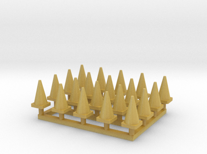 N Scale 20 Traffic Cones 3d printed 
