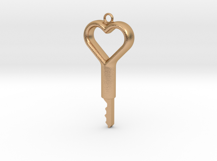 Heart Design Key v2 - Precut for Kink3D Lock Set 3d printed