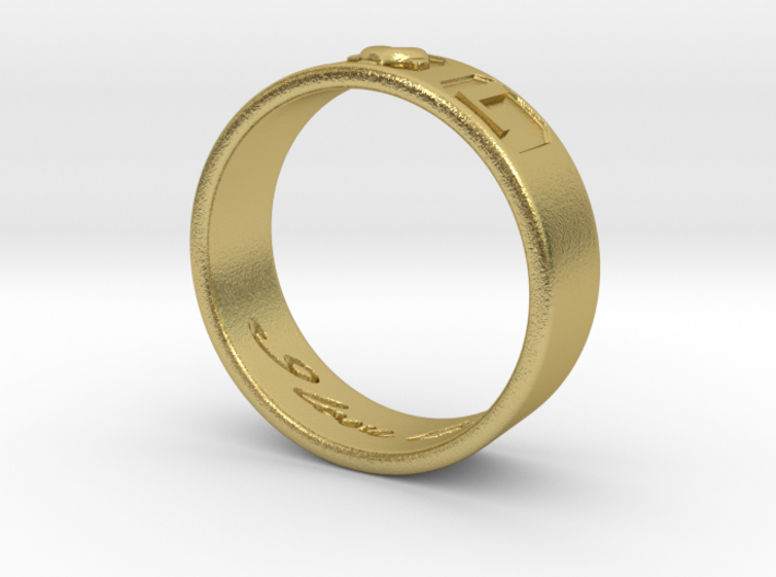 S and L Ring size 5.5 3d printed