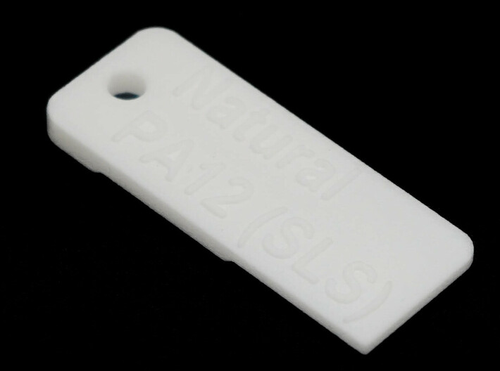 White Natural Versatile Plastic [PA12 (SLS)] 3d printed As-printed which provides a slightly rough surface and a matte finish.