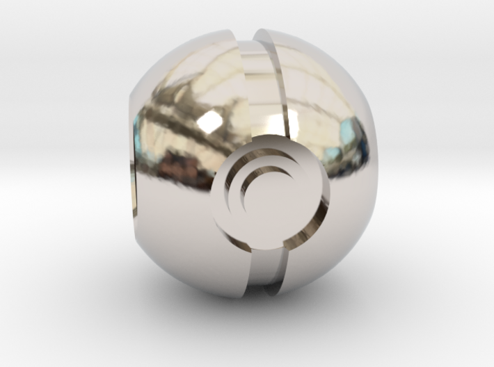 Pokeball Charm Bead 3d printed